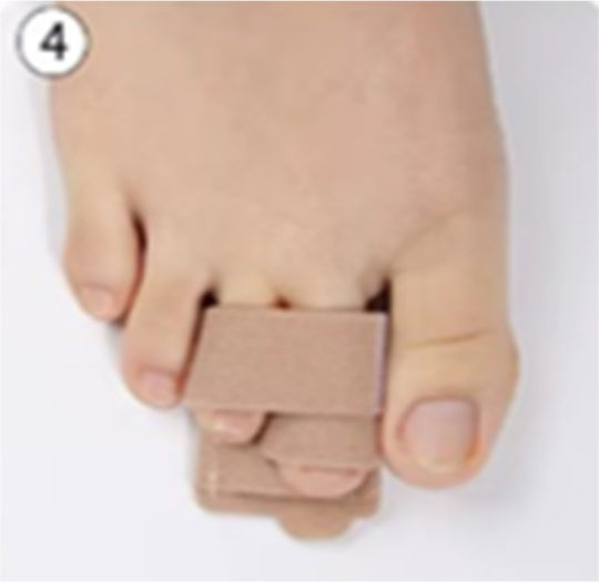 Ipinsoles034 Stoffliches Fußpolster Isolationsscheide Für Zehen One Size
