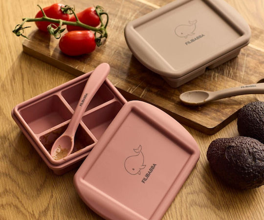 Δοχείο Ροζ Food Freezer από Σιλικόνη