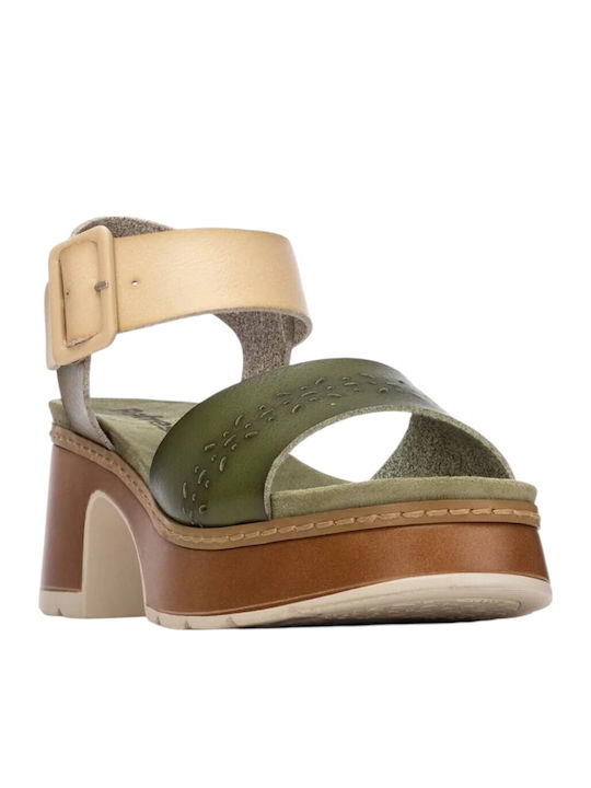 Damen Sandalen Khaki