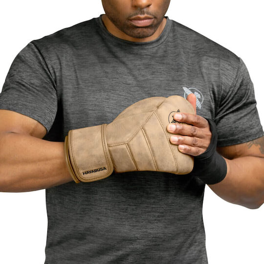 Hayabusa Boxing Gloves Leather Competition Beige