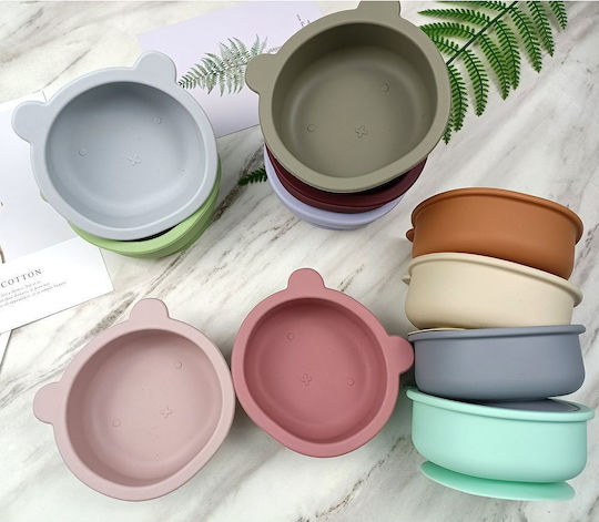 Baby Donkey Silicone Feeding Set Green 2 Pieces