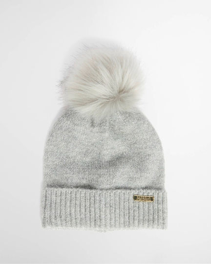 Beanie Γυναικείος Σκούφος Πλεκτός σε Γκρι χρώμα