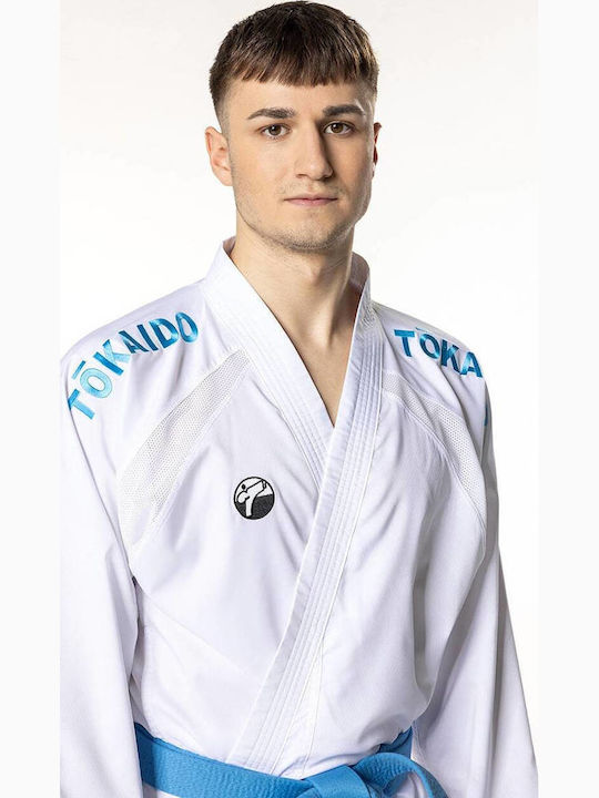 Tokaido Uniformă Karate Kumite Wkf Pentru Bărbați Albă