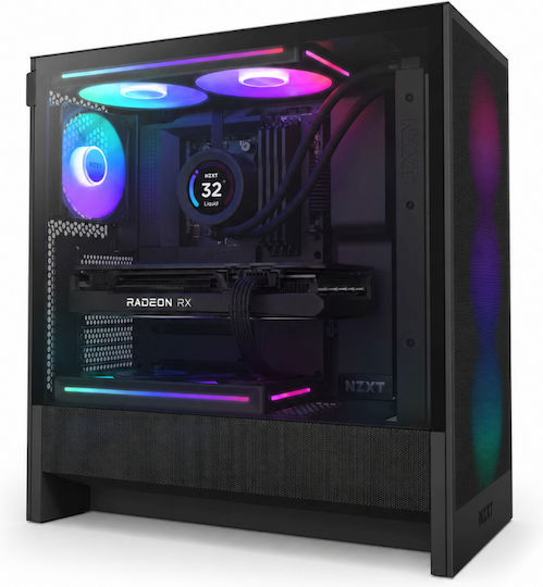 Vengeance RebelBorn-V96 NZXT Edition Gaming Desktop PC Ryzen 7-5700X 32GB DDR4 1TB SSD Radeon RX 9060 Kein Betriebssystem