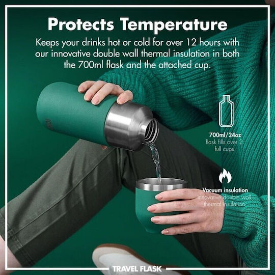 Ion8 Bottle Thermos 700ml Green