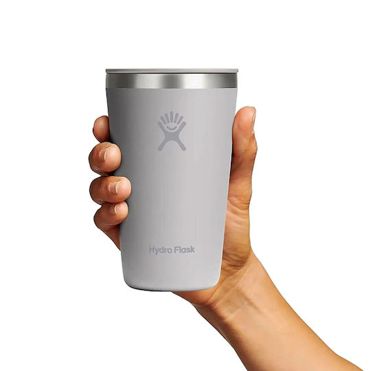 Hydro Flask All Around Чаша с Дръжка Термос Неръждаема Стомана 355ml BIRCH със Сламка и Дръжка