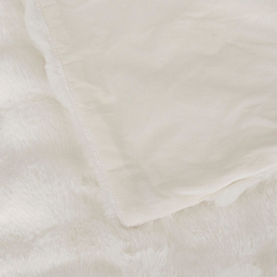 A-s Zephy Armchair Throw Fur 120x160cm White