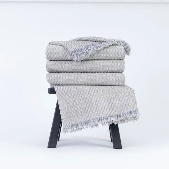 Borea Ριχτάρι Πολυθρόνας Chenille 180x180εκ. Μουσταρδί