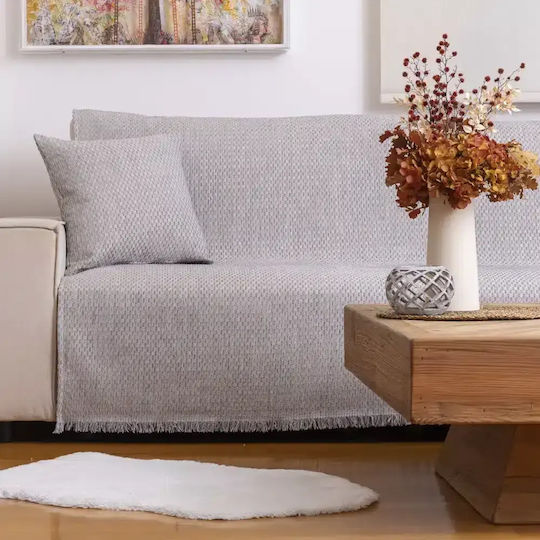 Borea Ριχτάρι Πολυθρόνας Chenille 180x180εκ. Μουσταρδί