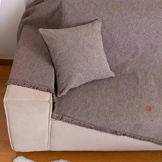 Borea Borea Three-Seater Sofa Throw Two Sides 180x300cm Petrol Blue
