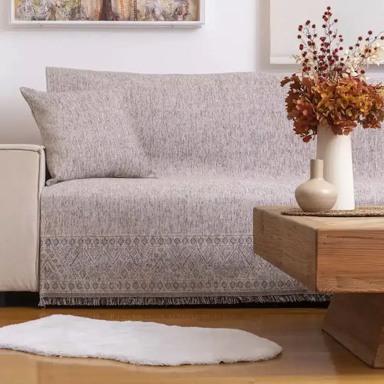Borea Throws & Couch Blankets Sofa Throws 2 Seater Chenille 180x250cm Grey