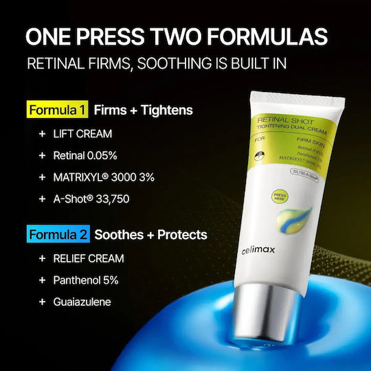 The Vita-A Retinal Shot Tightening Dual Face Cream for Moisturizing, Anti-aging & Firming with Retinal 50ml