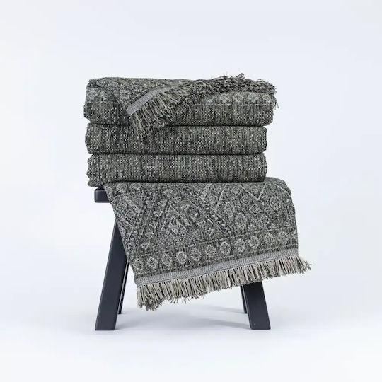 Borea Ριχτάρι Διθέσιου Καναπέ Chenille 180x250εκ. Μπορντώ
