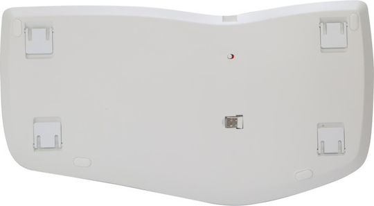 GM902_Wh Безжична Bluetooth Клавиатура Английска US Бяла