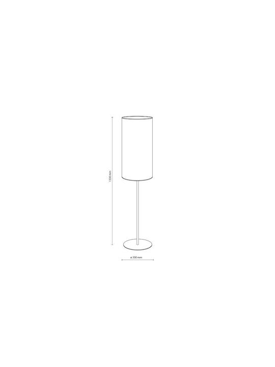 TK Lighting Stehlampe mit E27 Lampenbirnensockel