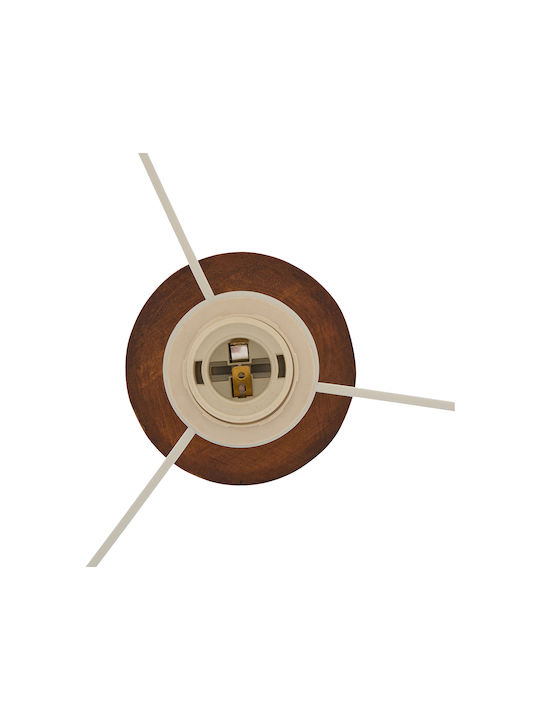 Sergio Vintage Stehlampe mit Lampenbirnensockel für E27 Braun