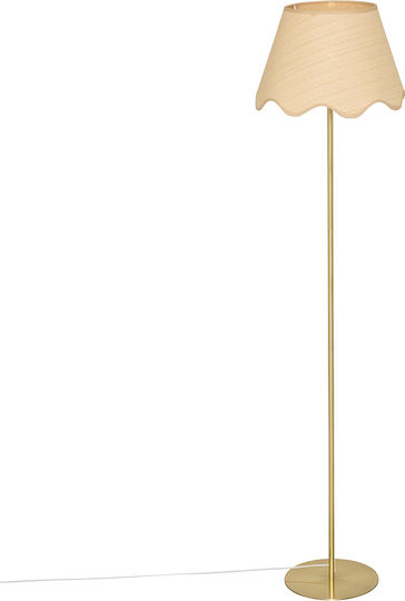 Galia Floor Lamp with Lamp Bulb Base for E27 Bulb Gold