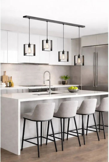 NG Santas Deckenleuchte Silber Schiene 100x80cm