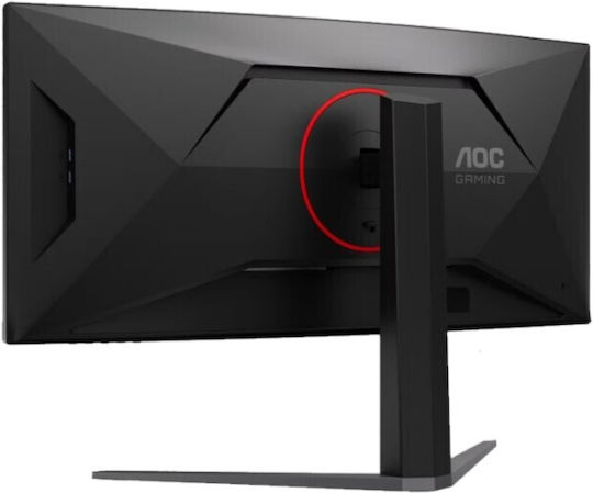 AOC CU34G4CA Ultrawide VA HDR Gebogener Spiele-Monitor 34" QHD 3440x1440 180Hz mit Reaktionszeit 1ms GTG