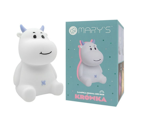 Mary's Led Lamps Mary's Παιδικό Φωτάκι Νυκτός Rgb Αγελάδα Μπλε 901.00050