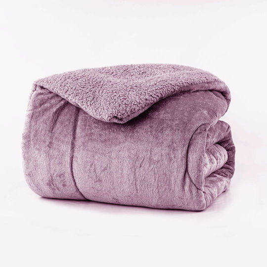 Borea Single Sherpa Comforter 160x220 cm Cozy Brown
