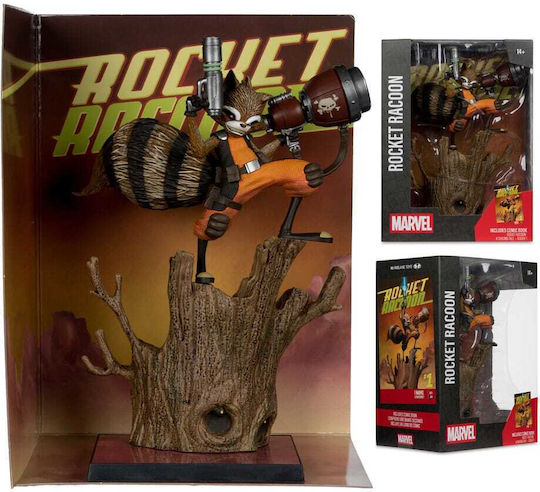 Marvel Sammlung Rocket Racoon Rocket Racoon Eine Verfolgungsgeschichte #1 Von Todd Mcfarlane 1/6 Figur Statue