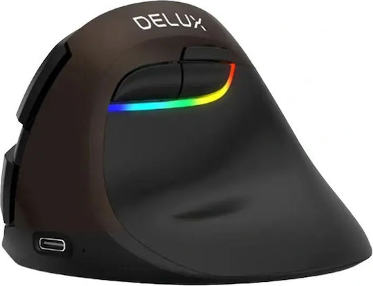Delux M618Mini Безжична Ергономична Вертикална Мишка Златиста