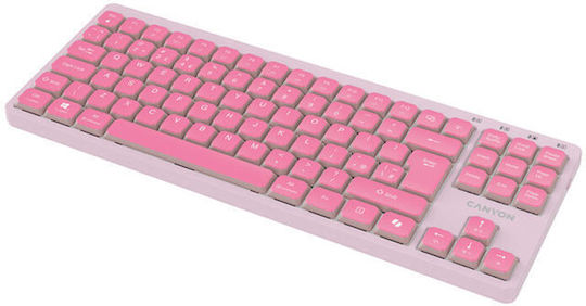 Canyon OnType 10 Kabellose Tastatur Englisch (US) Rosa