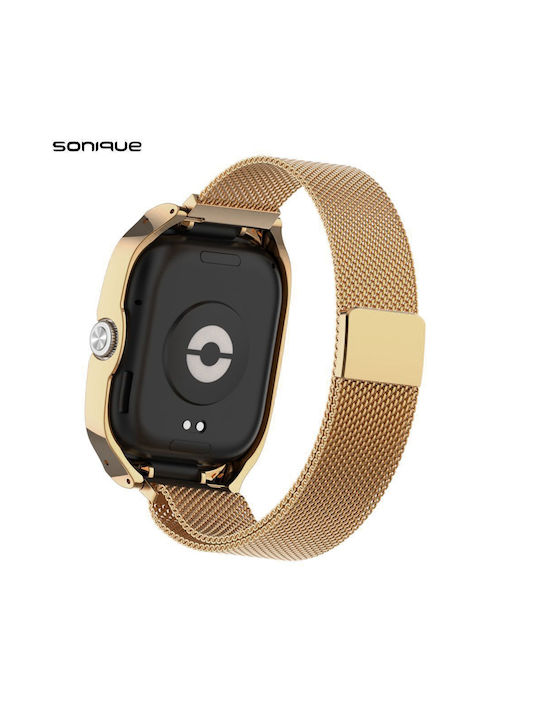 Sonique Milanese Classic Wearable Strap Stainless Steel Bronze (Redmi Watch 4/5/6/6 Lite/6 Active/Smart Band 8 Pro/9 Pro/10 Pro)