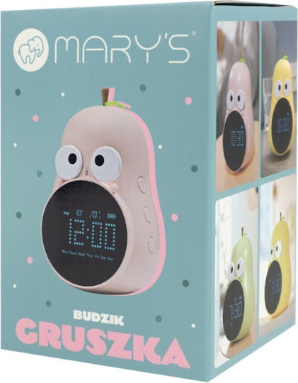 Mary's Tabletop Digital LED Plastic Clock with Alarm Clock Pink 901.00078