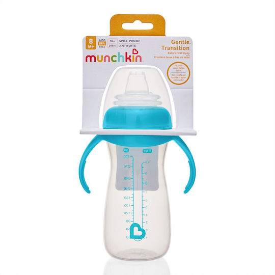 Munchkin Silicone Baby Sippy Cup with Handles Transparent for 9m+ 300ml