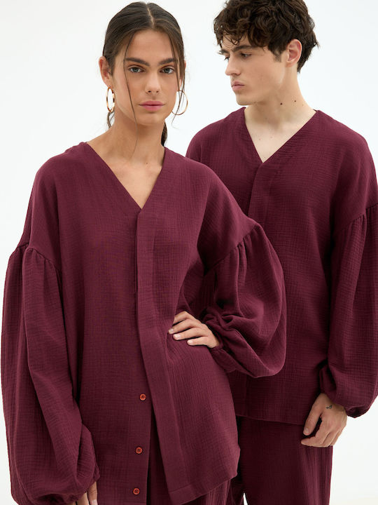 Burgundy Blouse