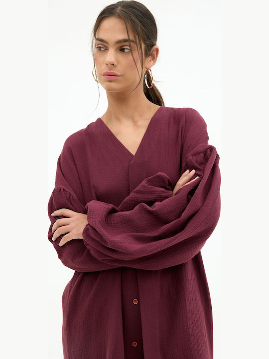 Burgundy Blouse