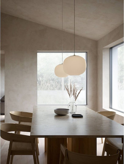 Nordlux Navone Pendant Light White Ball with Socket E27 20x17x300cm