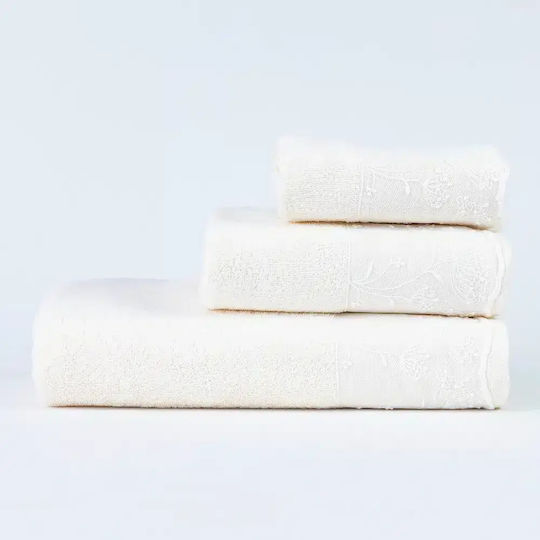 Borea Bath Towel Set 3 pcs White