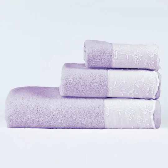 Borea Bath Towel Set 3 pcs White