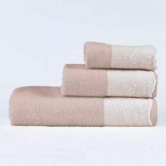Borea Bath Towel Set 3 pcs White