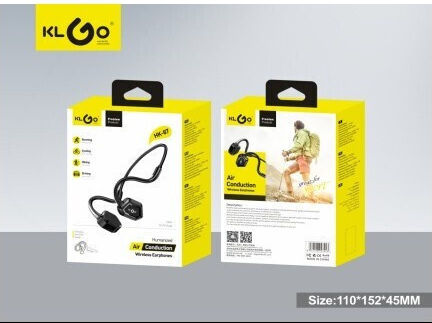 KLGO In-ear Bluetooth Handsfree Headphones with Sweat Resistance Black