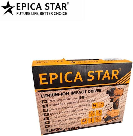 Epica Star EP-11182 Akku-Schlagschrauber Mit Batterie Solo Bürstenlos 21V