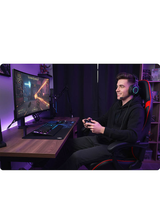 Sofotel Draknor Ii Καρέκλα Gaming Δερματίνης με Υποπόδιο Μαύρη