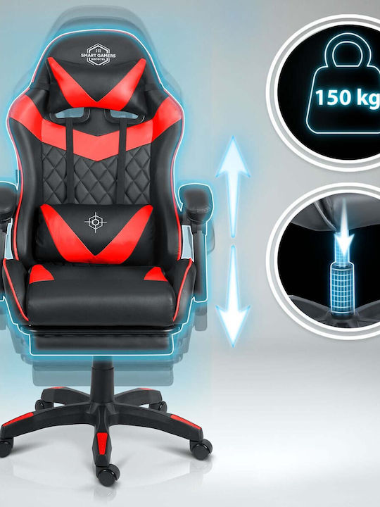 Sofotel Draknor Ii Καρέκλα Gaming Δερματίνης με Υποπόδιο Μαύρη