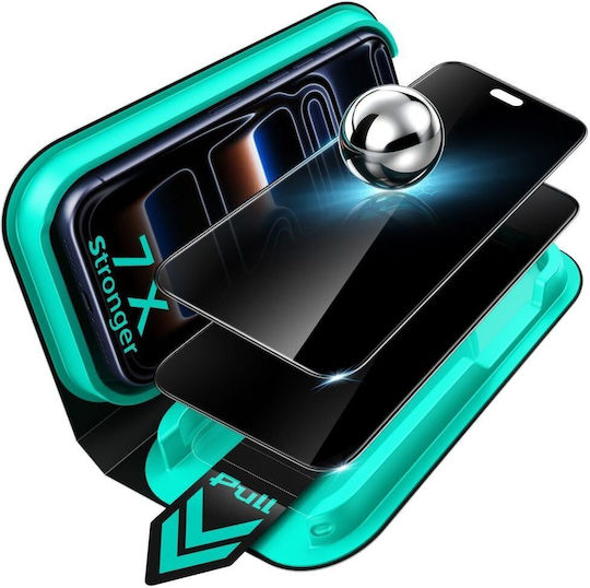 Поверително стъкло ESR UltraFit Armorite Закалено стъкло 2-Pack iPhone 18 Pro Privacy 4894240305843
