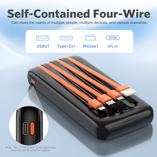Sober Time NW44 Power Bank 10000mAh Schwarzes