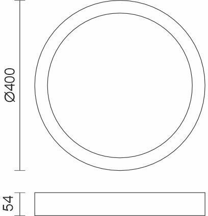 Spot Light Πλαφονιέρα Οροφής Μπάνιου Λευκή με Ενσωματωμένο LED
