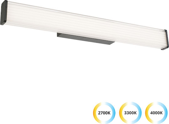 Viokef Tube Modern Lumină de Baie cu Soclu G9 Argintiu 22x16.5cm