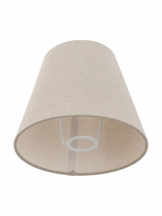 Artekko Beige Fabric Lamp Shade E27 14x22x17 Cm