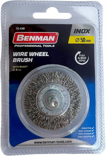 Benman 72438 Drahtbürste für Bohrmaschine 50mm