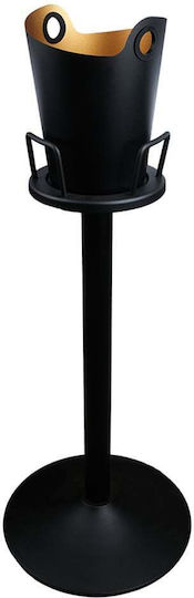 Espiel Champagners Simple Inox Neagră cu Dimensiuni 24x24x85cm