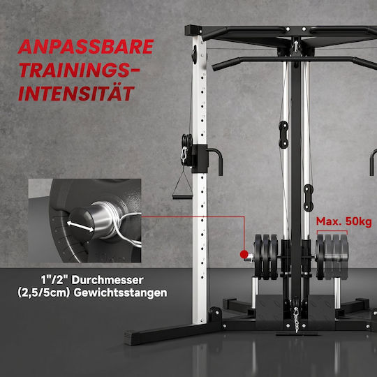 Sportnow Multi Gym Pentru Exerciții și Fitness Cu Greutate Totală 100kg