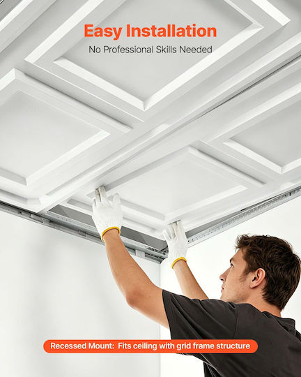 Vevor Φελιζόλ Λευκό 121.5x60.5εκ. Σετ 12τμχ